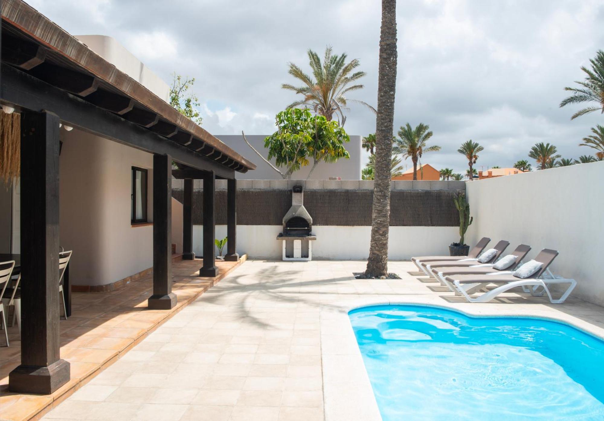 House Boho Palm With Private Heated Pool And Garden, 3 Bedrooms, Wi-Fi Corralejo Exterior foto