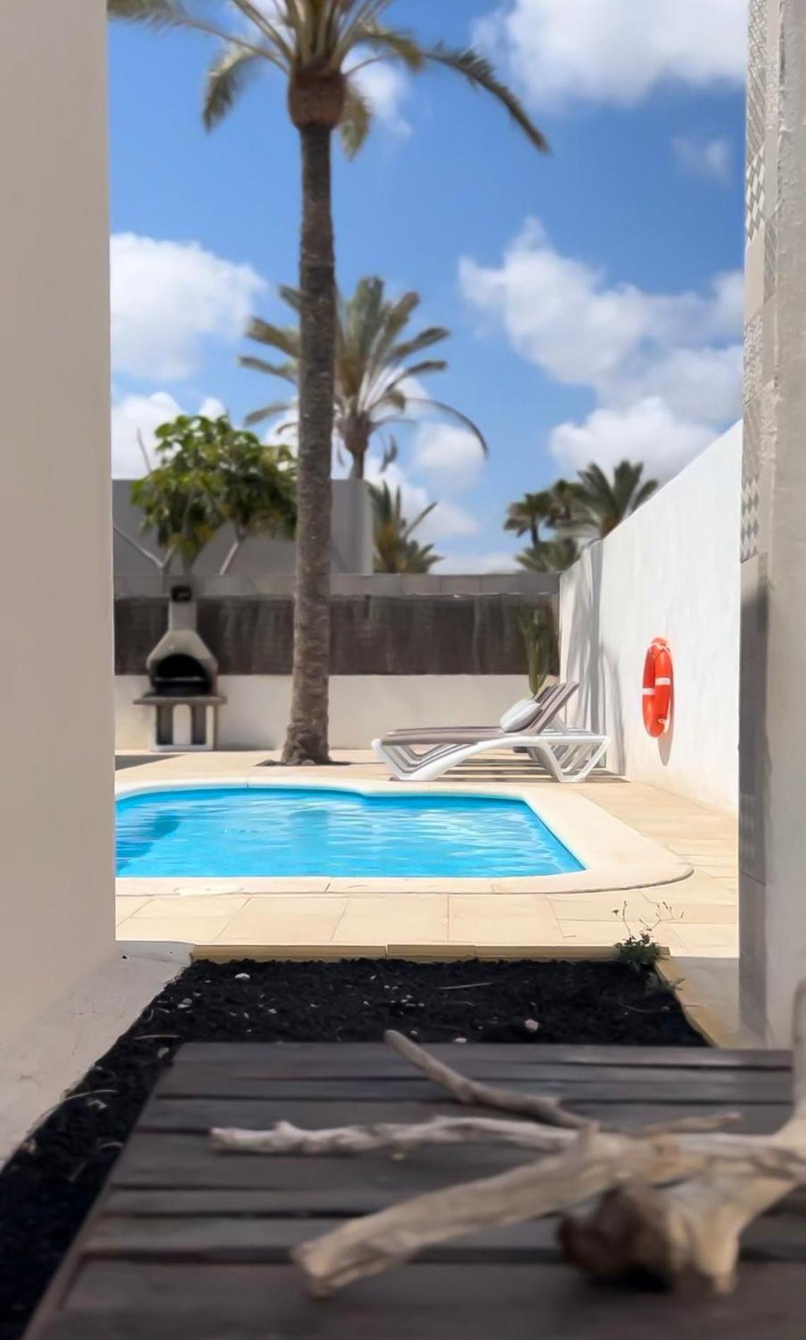 House Boho Palm With Private Heated Pool And Garden, 3 Bedrooms, Wi-Fi Corralejo Exterior foto