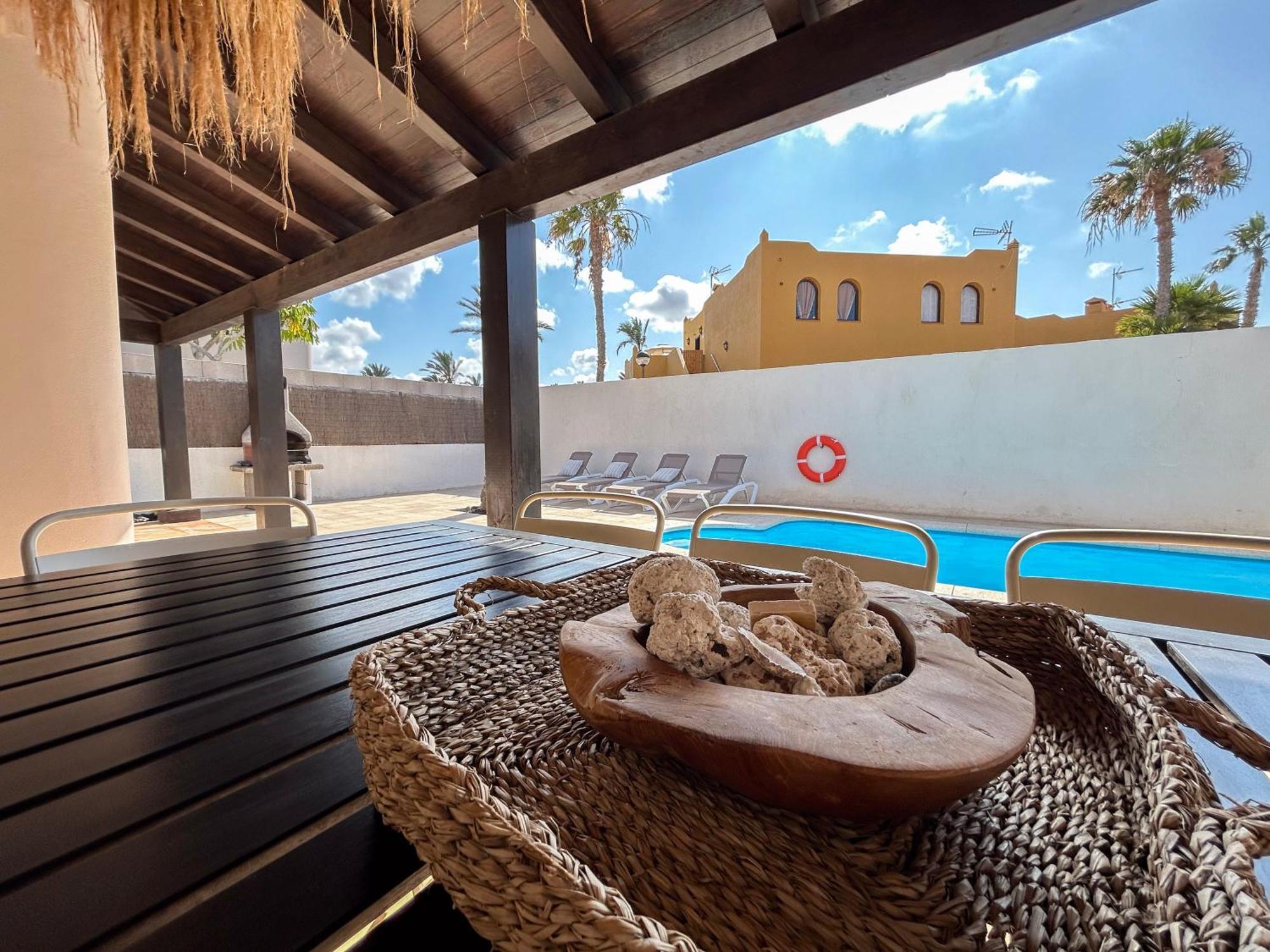 House Boho Palm With Private Heated Pool And Garden, 3 Bedrooms, Wi-Fi Corralejo Exterior foto