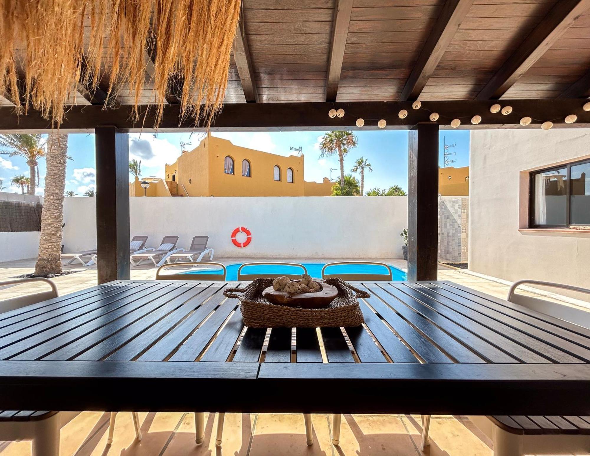 House Boho Palm With Private Heated Pool And Garden, 3 Bedrooms, Wi-Fi Corralejo Exterior foto